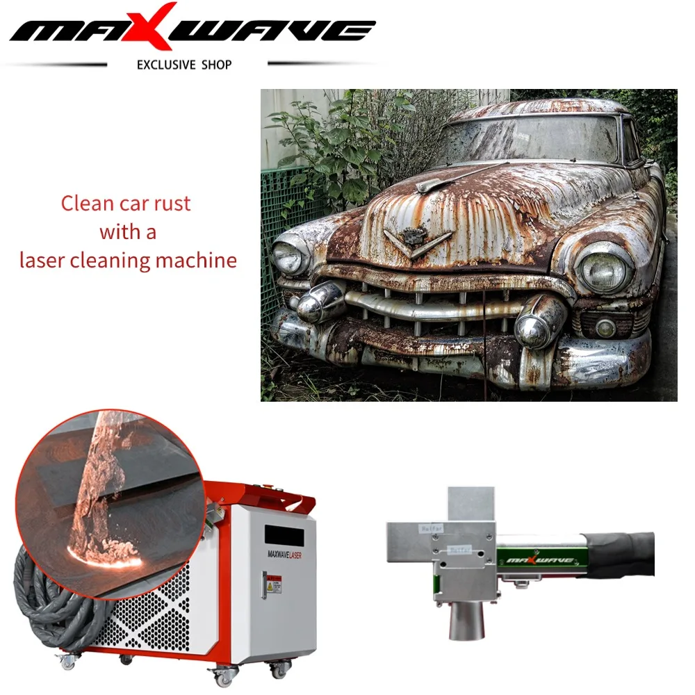 

Maxwave Laser Cleaning Machine 1000W 2000W 3000W For Metal Rust Paint Oil Removal From Construction Parts Trucks Easy Operation