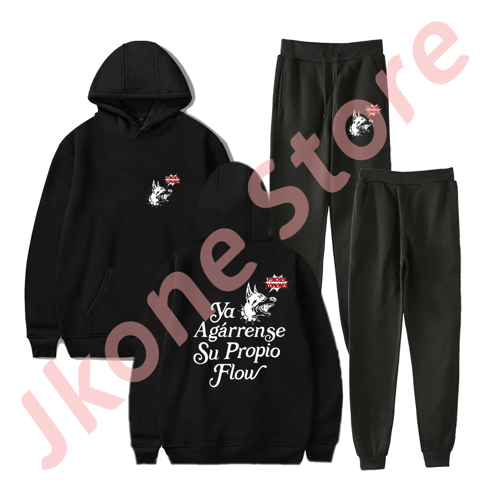 Peso Pluma Exodo Album Tour Merch Bluzy Jogger Spodnie Zestaw Cosplay Kobiety Mężczyźni Moda HipHop Streetwear Bluzy