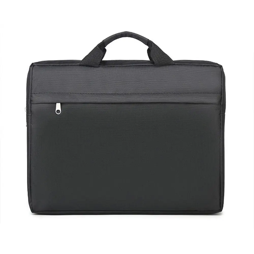 Sac à Main Noir Multicouche pour Ordinateur Portable, Sacoche Simple pour le Travail de Bureau