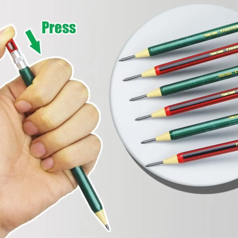 2.0MM 2B Automatic Pencil Press Type Sketch Drawing Writing Tool Movable Pencil Comes With Sharpener Stationery Sketch Pencil