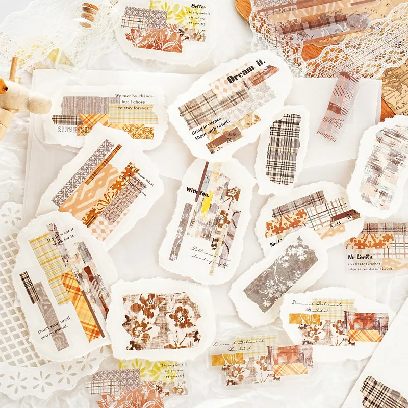 Journamm 40 قطعة ملصقات سكرابوكينغ الحيوانات الأليفة خمر ملصقات الحرفية الزخرفية للمجلات غير المرغوب فيها ملصقات يوميات الزينة #1