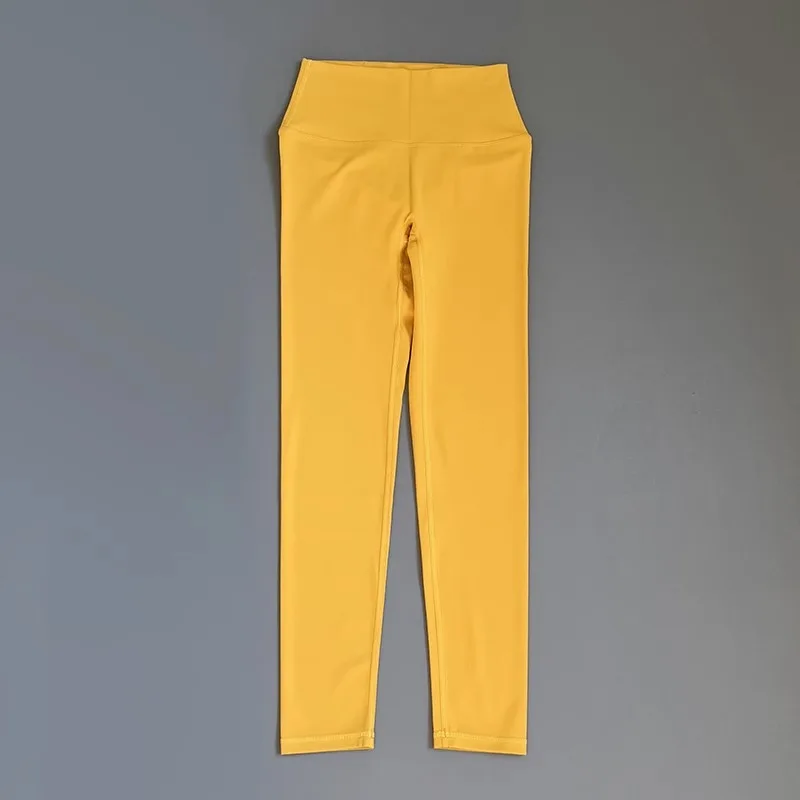 سراويل يوجا على طراز الدوبامين للنساء، سراويل لياقة بدنية مرنة ضيقة ذات ملمس عاري، سراويل رياضية للجري سريعة الجفاف