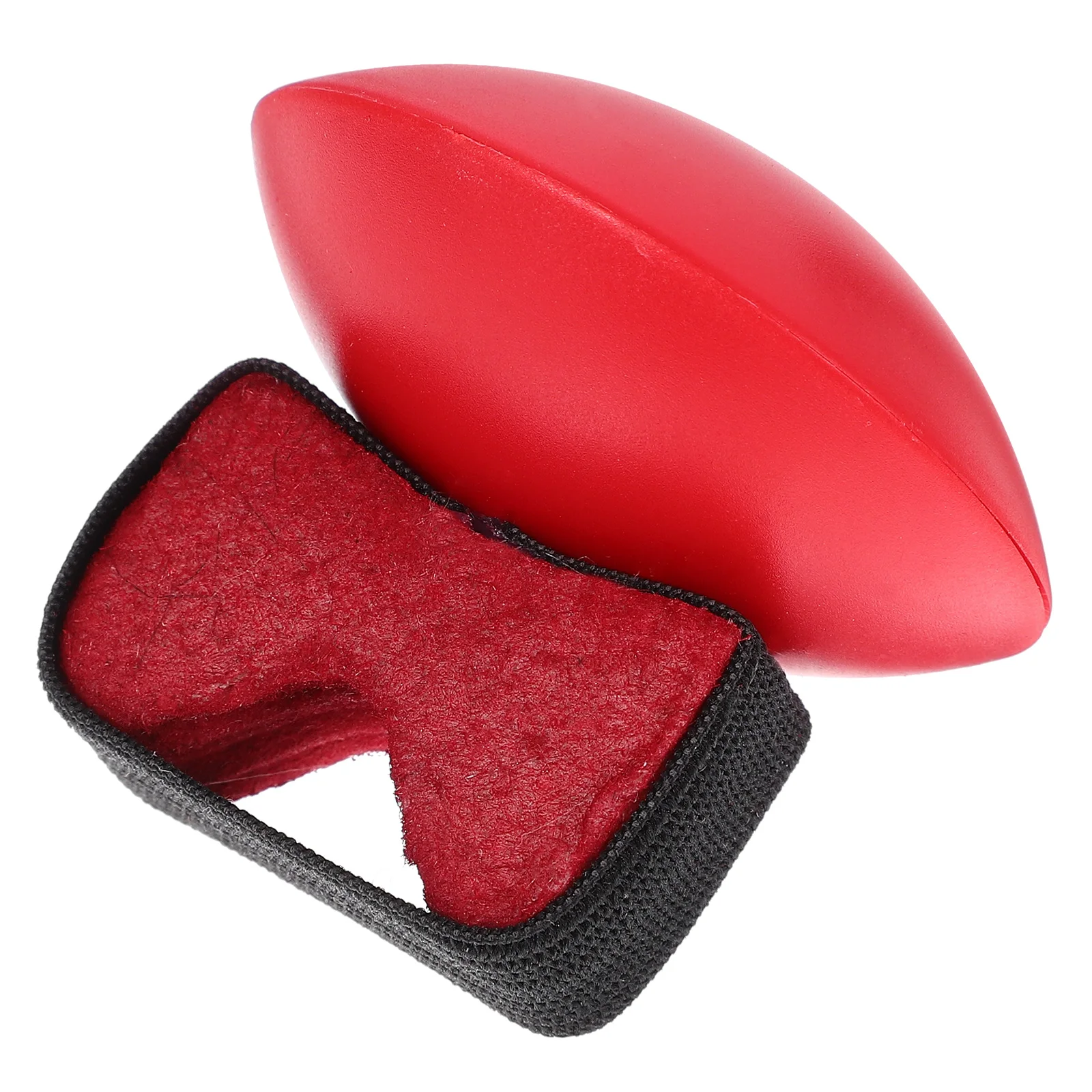 

Finger Bell Sand Hammer Maraca Musical Instrument Rhythm Shaker for Ukulele Guitar African Drum Red Color Lightweight