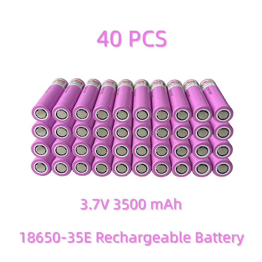 3.7V 3500mah 18650 Battery For Samsung 35E INR 18650 20A Lithium Lon Battery Replacement External Battery