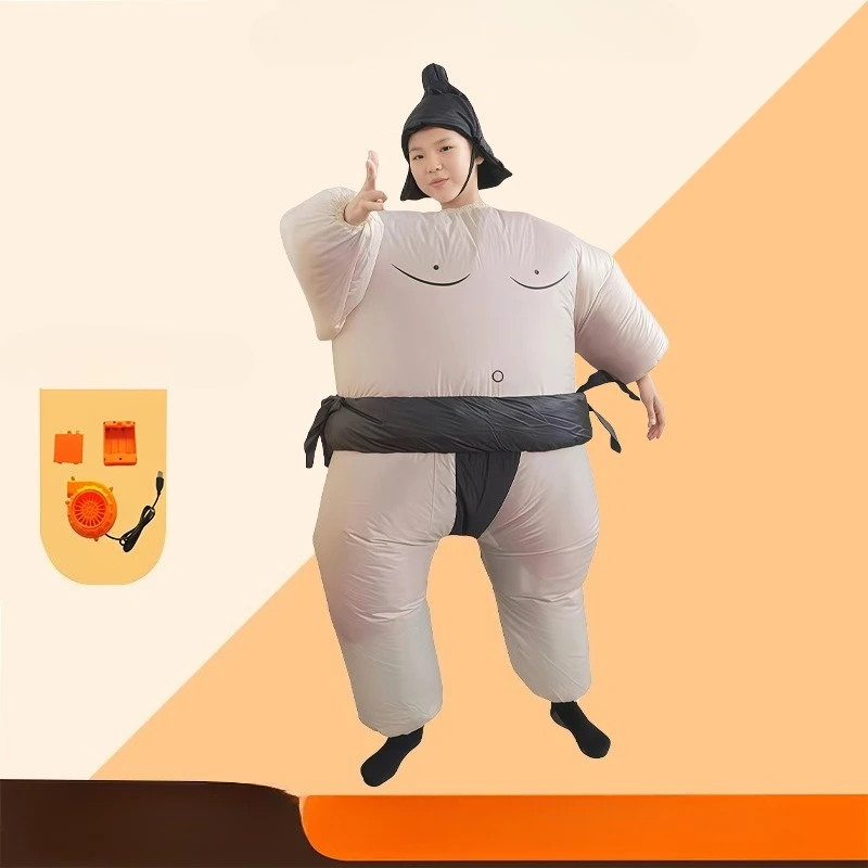 

Sumo Inflatable Sui Cosplay Funny Fat Man Costume Stage Performance Clothes Halloween Carnival Party for Adults Children