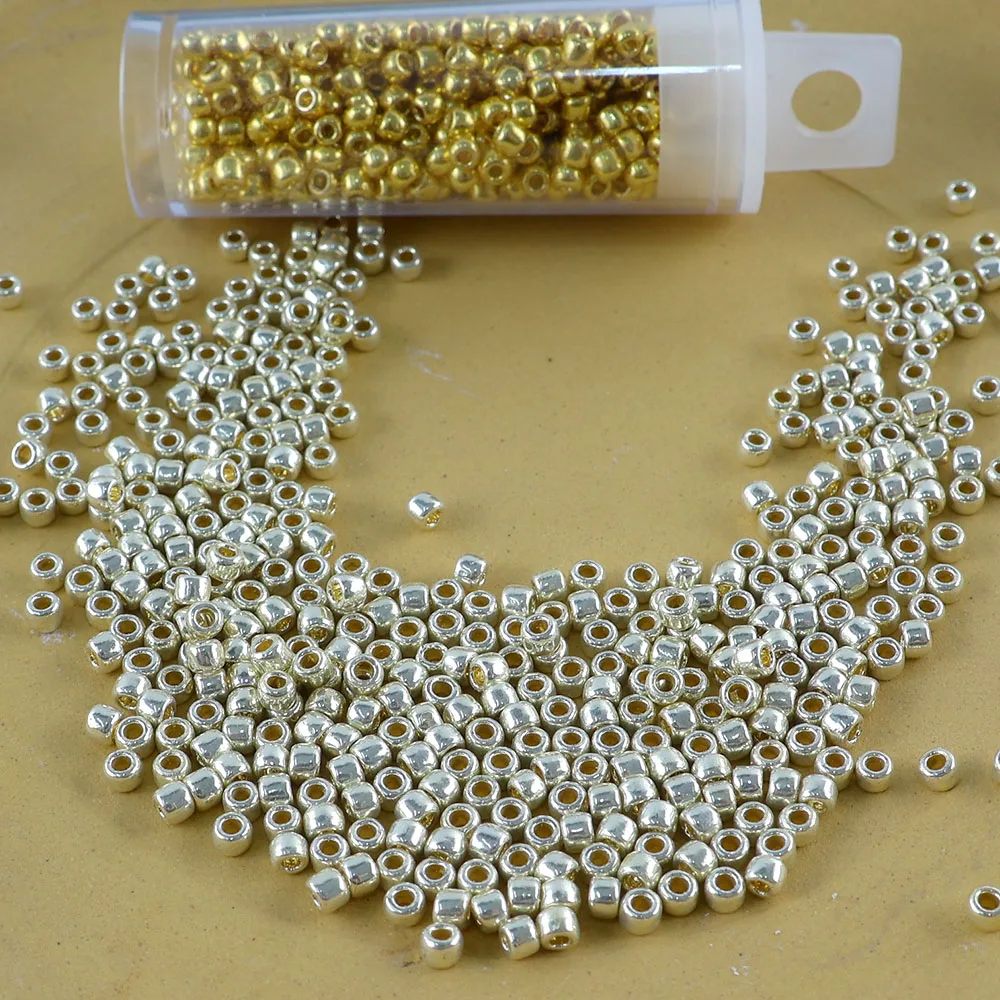 10g Tube-Packed Japanese Imported TOHO Metallic Color 8/0 Round Beads Jewelry Accessories DIY Handmade Lovers' First Choice