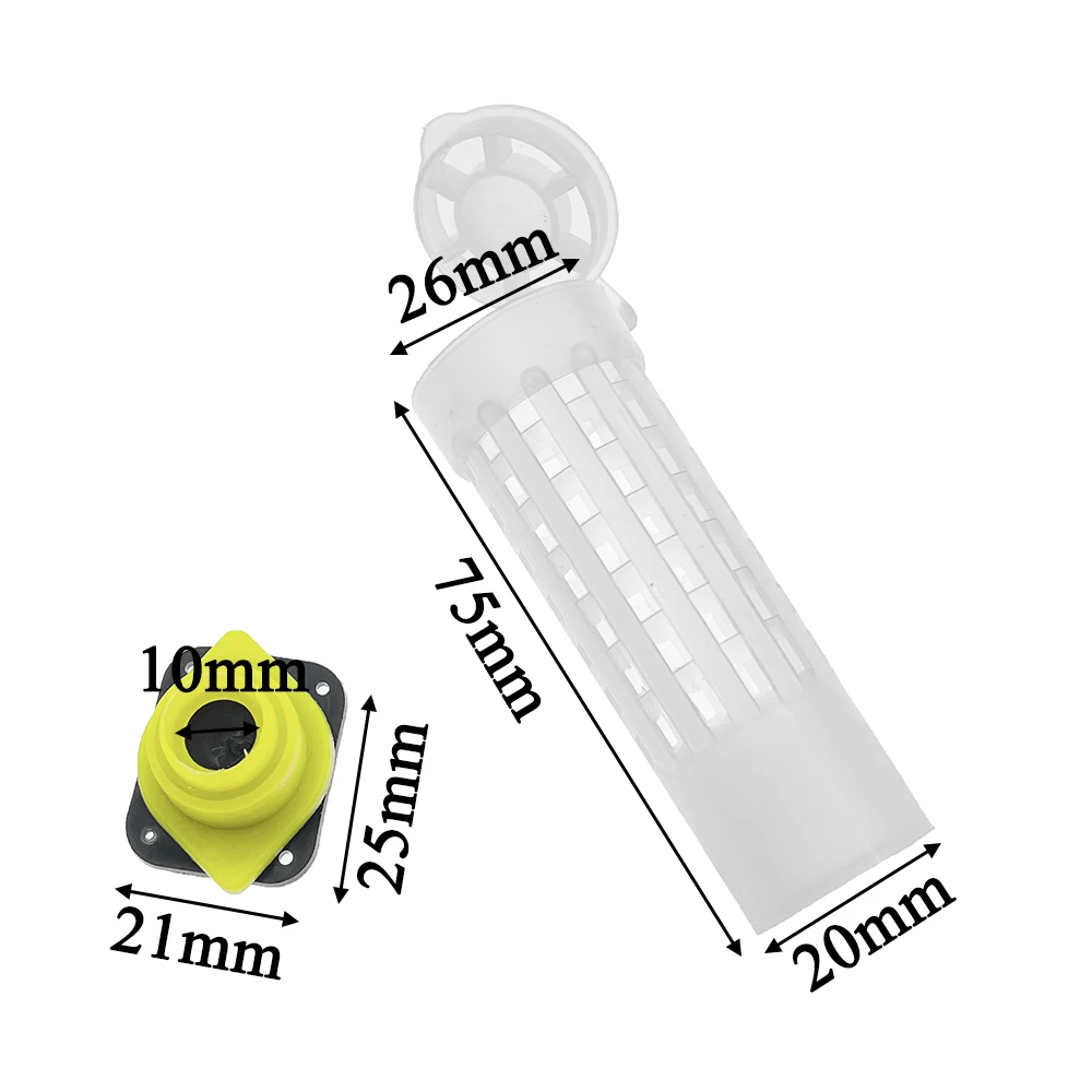 100PCS/150PCS/180PCS/200PCS Queen Hair Roller Cage Plastic Protector Cell From Bite For Hatch Breeding Nicot Beekeeping Tools