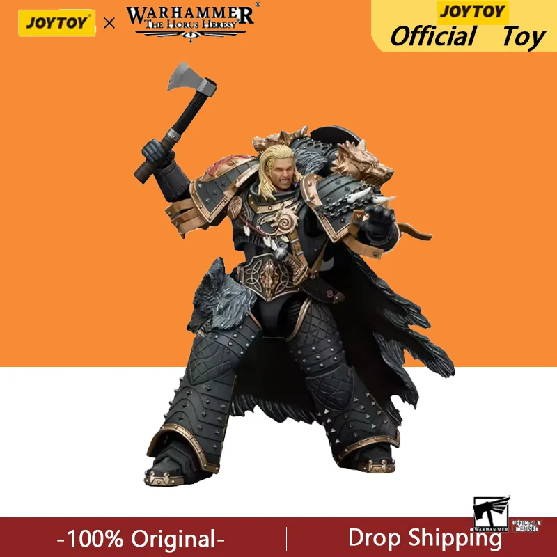 【在庫あり】JOYTOY ウォーハンマー 40K 1/18 アクションフィギュア スペースウルブズ レマン・ラス 第六軍団の元帥 アニメ ミリタリー