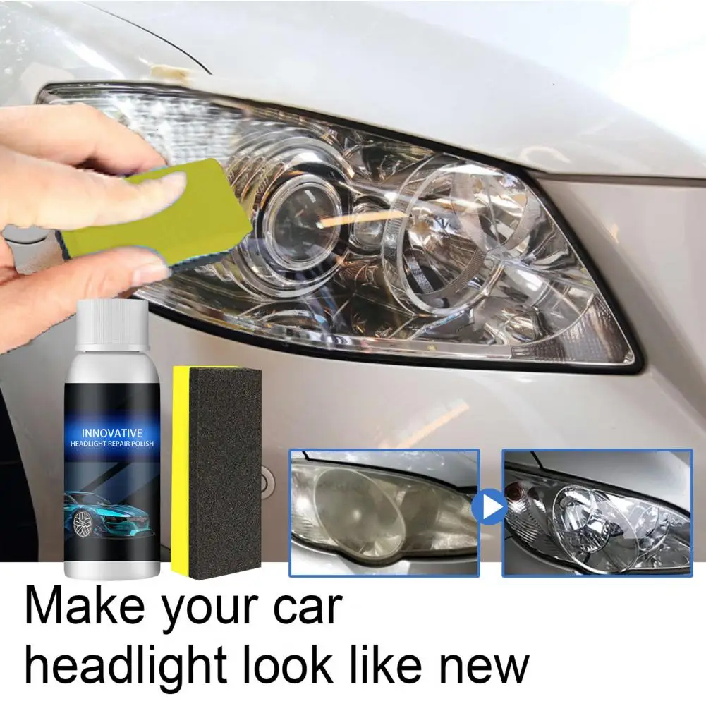 

20/30/50ml Functional Car Light Cleaner Compact Remove Paint Headlight Polishing Anti-scratch Repair Fluid Multifunctional