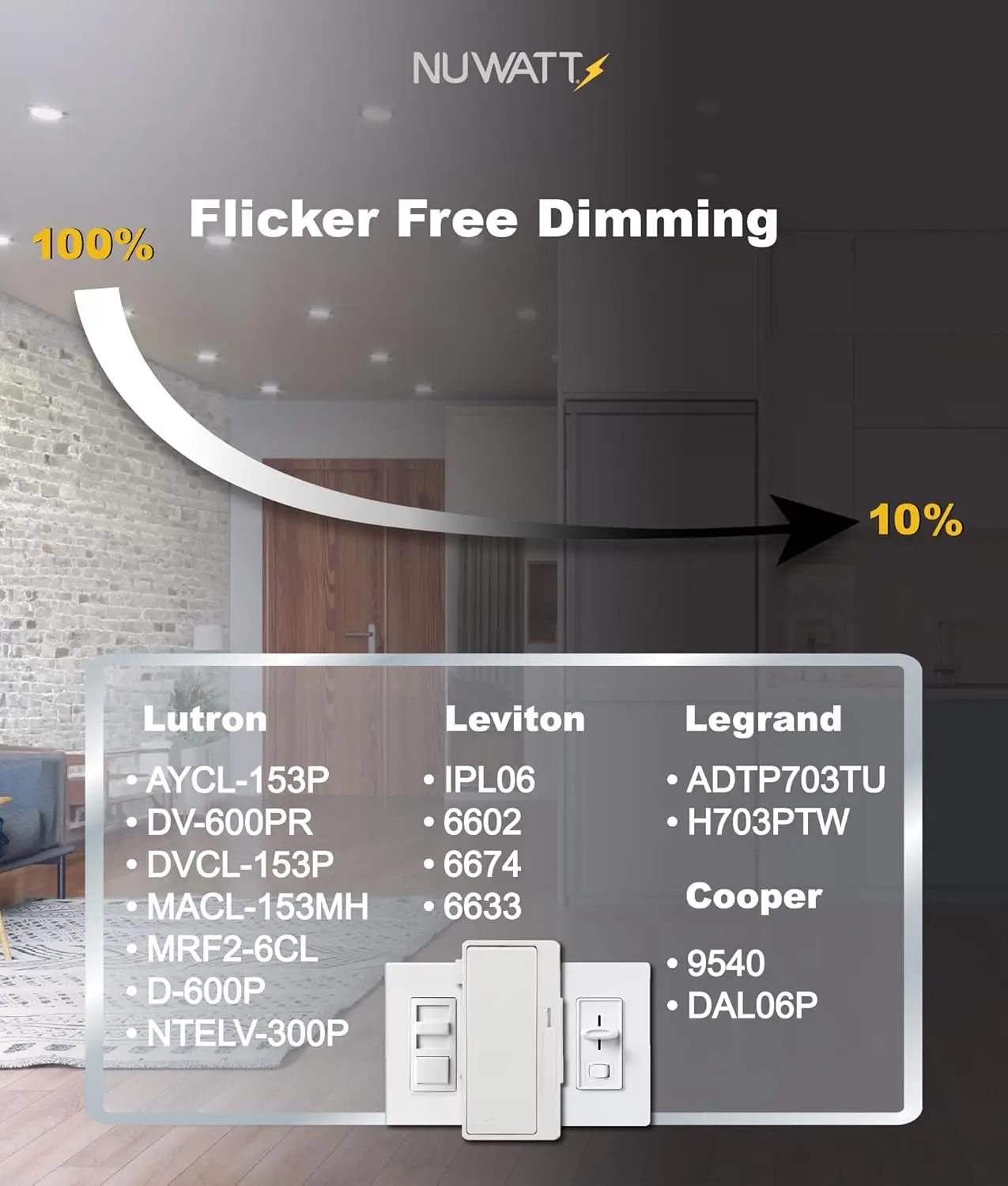6팩 4인치 초박형 LED 캔리스 조명, 5CCT 조절 가능, 630LM, 9W, 밝기 조절 가능, IC 및 습기 등급, 블랙(금속 J-박스 포함)