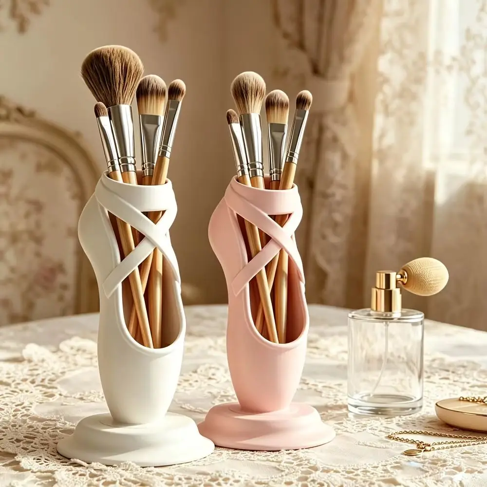 Funny Ballet Shoe Pen Holder PLA Stable 3D Printed Pen Stand Decorative Vanity Storage Organizer Ballet Shoe Ornament Student