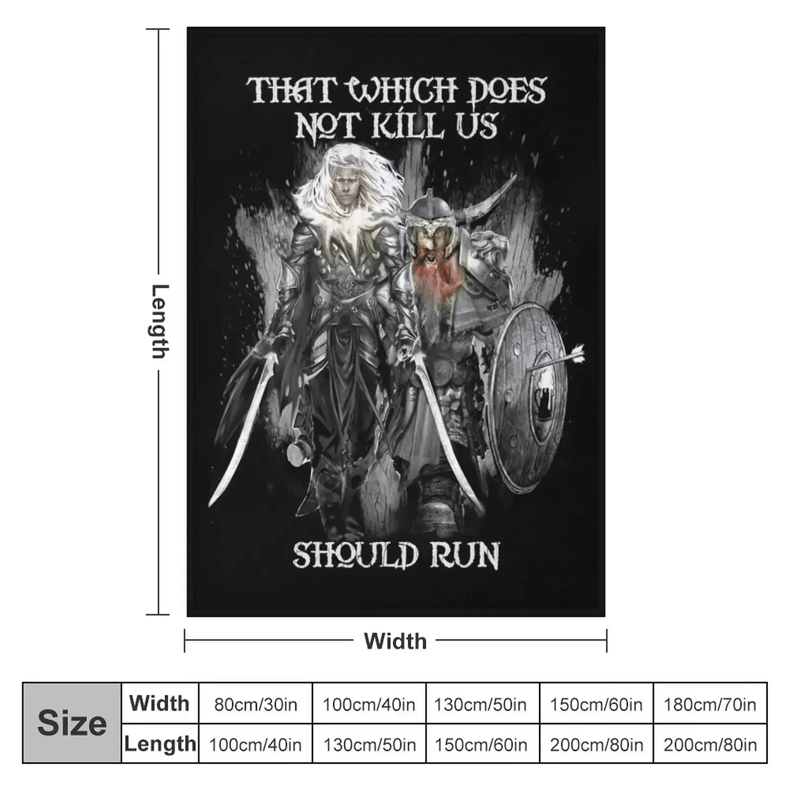 Drizzt Do'Urden and Bruenor Battlehammer Throw Blanket christmas decoration Stuffeds manga Furrys Softest Blankets