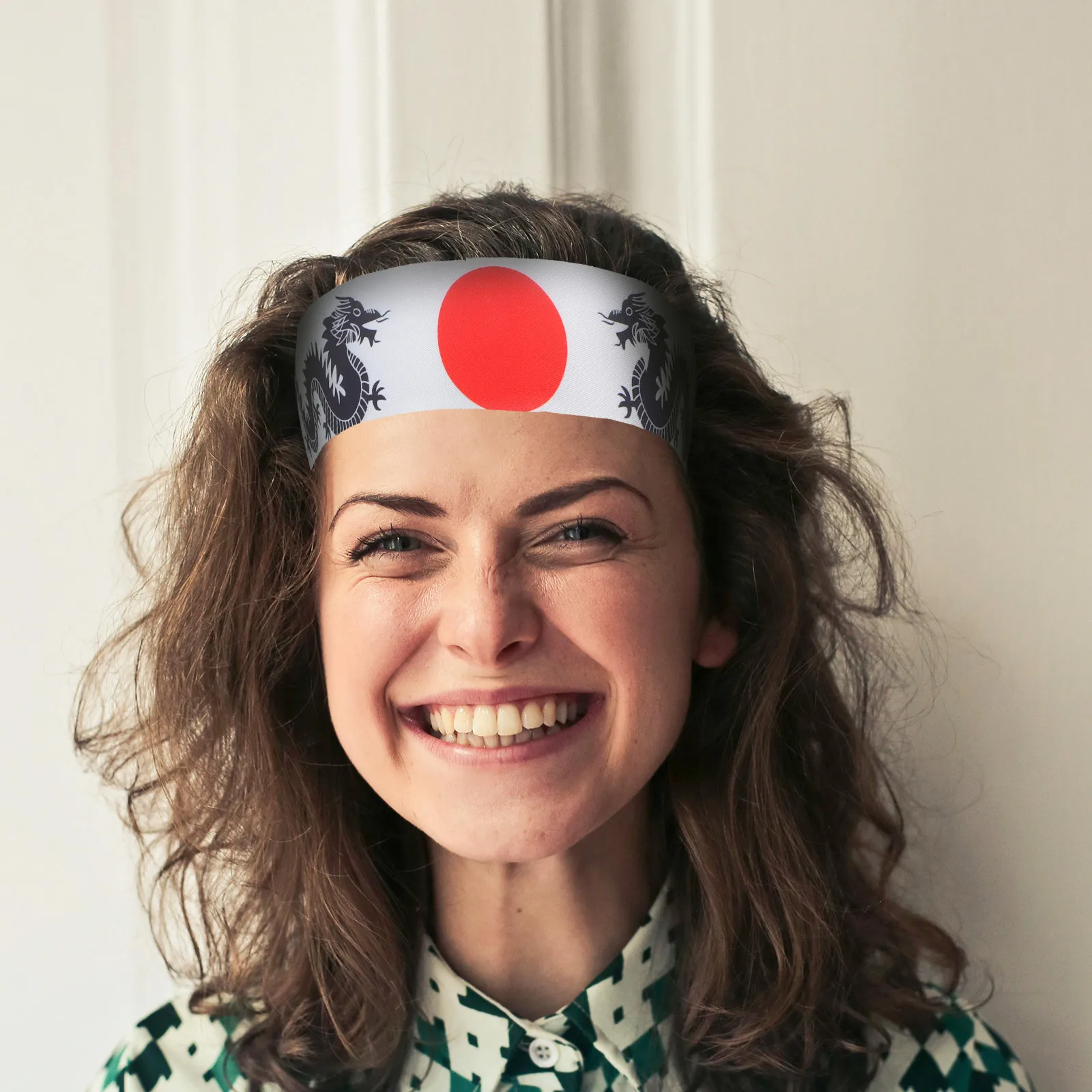 

Samurai Headband Japanese Style Sushi Chef Karate Fitness Wide Headband For Women Men Running Yoga Workout Cooking