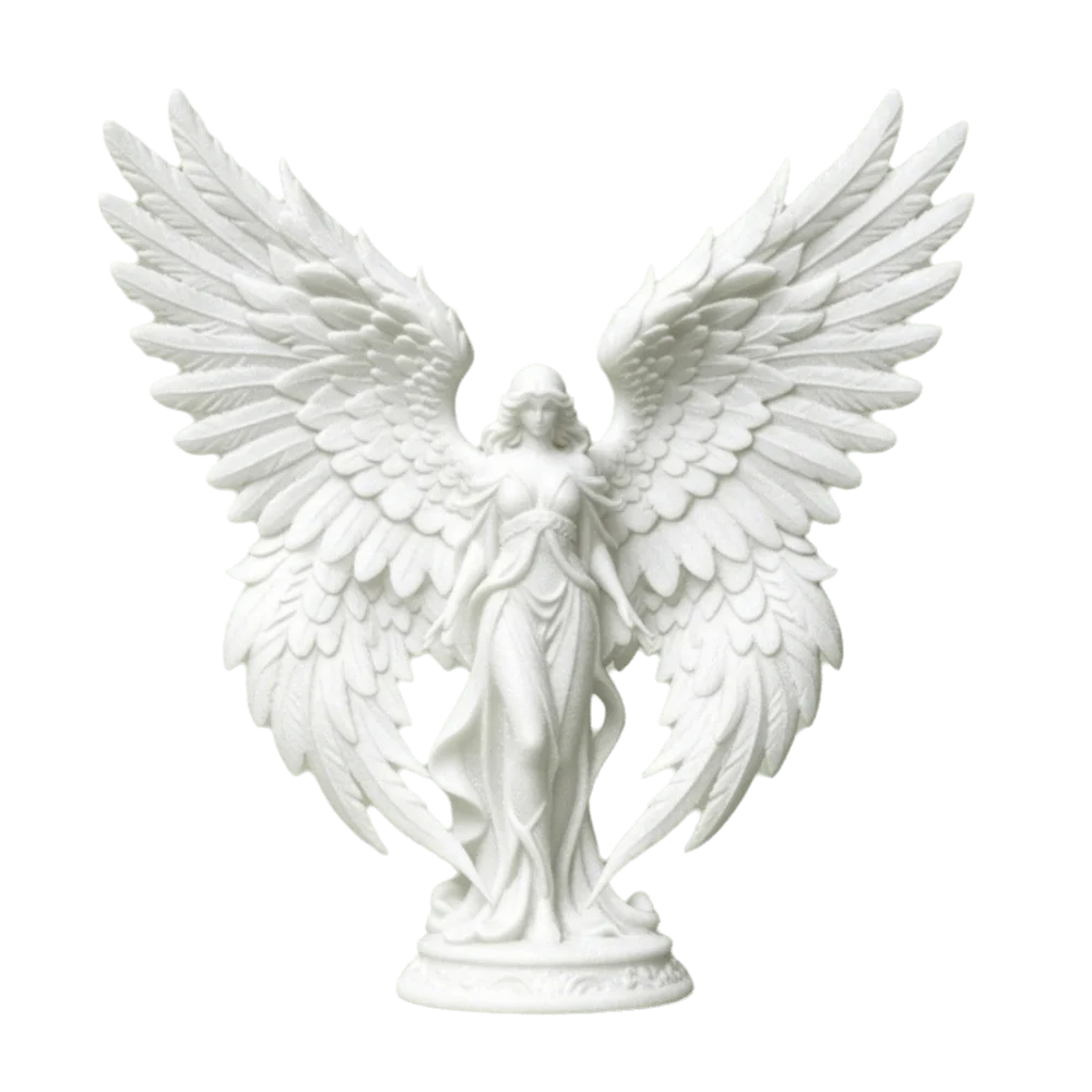 Creative Light Luxury Angel Wings Statue 3D Printed Sweet Desktop Ornaments Decoration Guardian Angel Figurine Tabletop