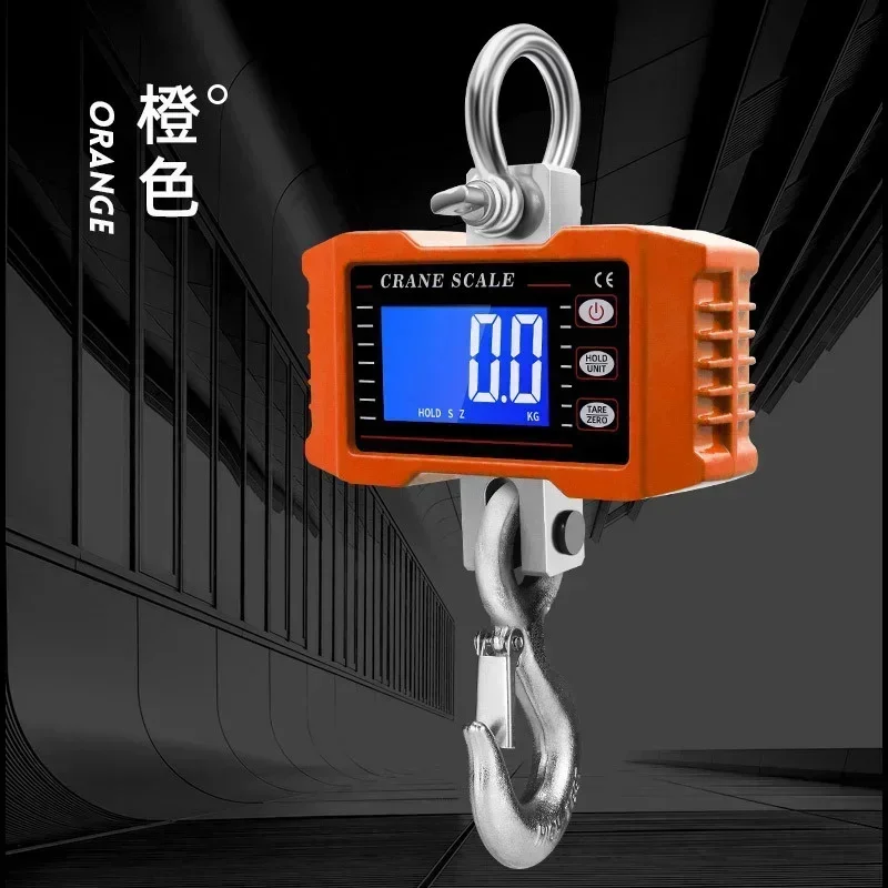 100V-240V 1500kg Handheld Electronic Hanging Scale Aluminum Alloy Shell Electronic Scale Hook Scale Crane Scale