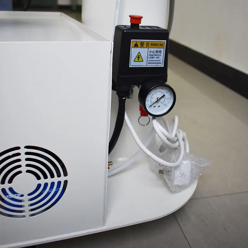 Portable den--tal Unit Veterinary Pets Turbine Unit Trolley Cart with Air Compressor Mobile den--tal Veterinary Equipment