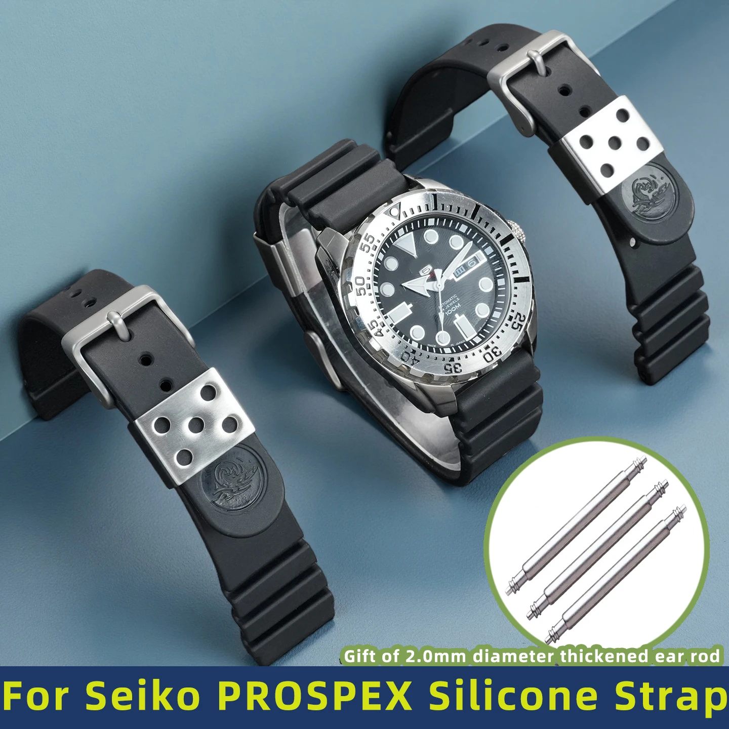 22Mm Silicone Strap… - image