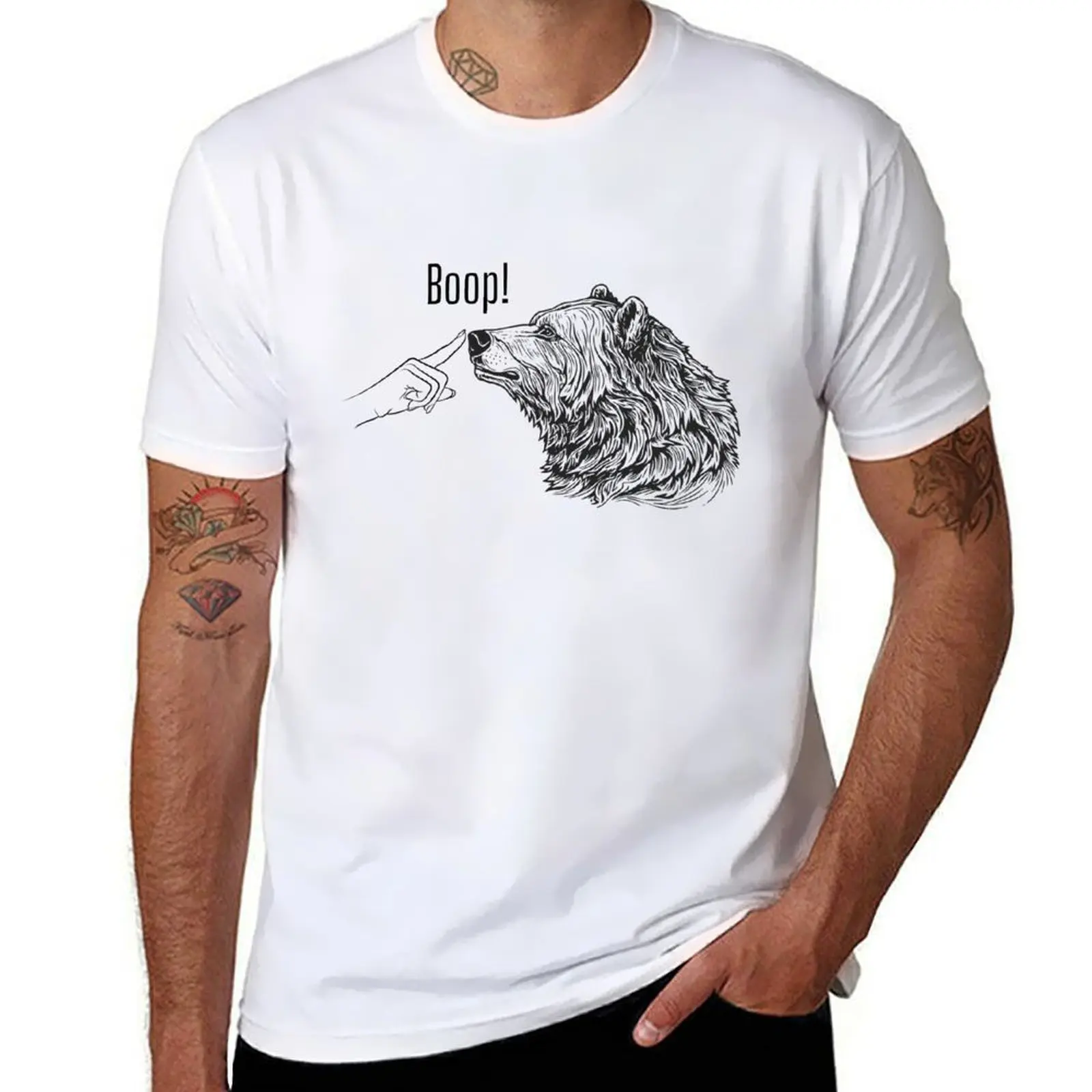 

Cute Boop Bear Adorable Cartoon T-Shirt funny t shirts man man t shirt heavy cotton T-Shirt