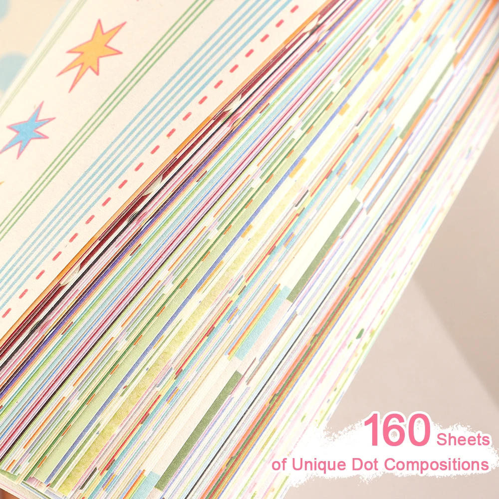 160 Sheets Pink Scrapbook Paper for Journaling