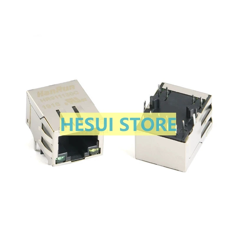 Original authentic HR911130C RJ45 socket 1000Base-T WiFi network connector with LED shrapnel