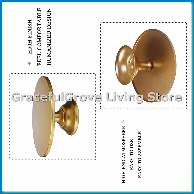 

12 Inch Iron Round Cake Stand Cake Plate Pedestal Dessert Holder Wedding Birthday -Gold-ABFB