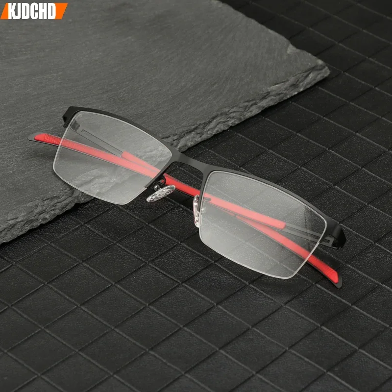 KJDCHD Titanium Alloy Optical Glasses Frame Men 2022 Square Myopia Prescription Eyeglasses Male Metal Eyewear