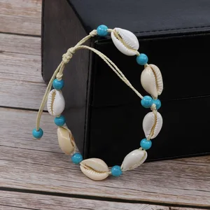 Böhmen handgefertigt gestresstes Muscheln Armband für Frauen kreative Seesterne Schildkröte Muschel Verstellbare Armbänder Sommer Beach Schmuck Schmuck 8 Hauptverkaufsschildkrötenarmband - №7