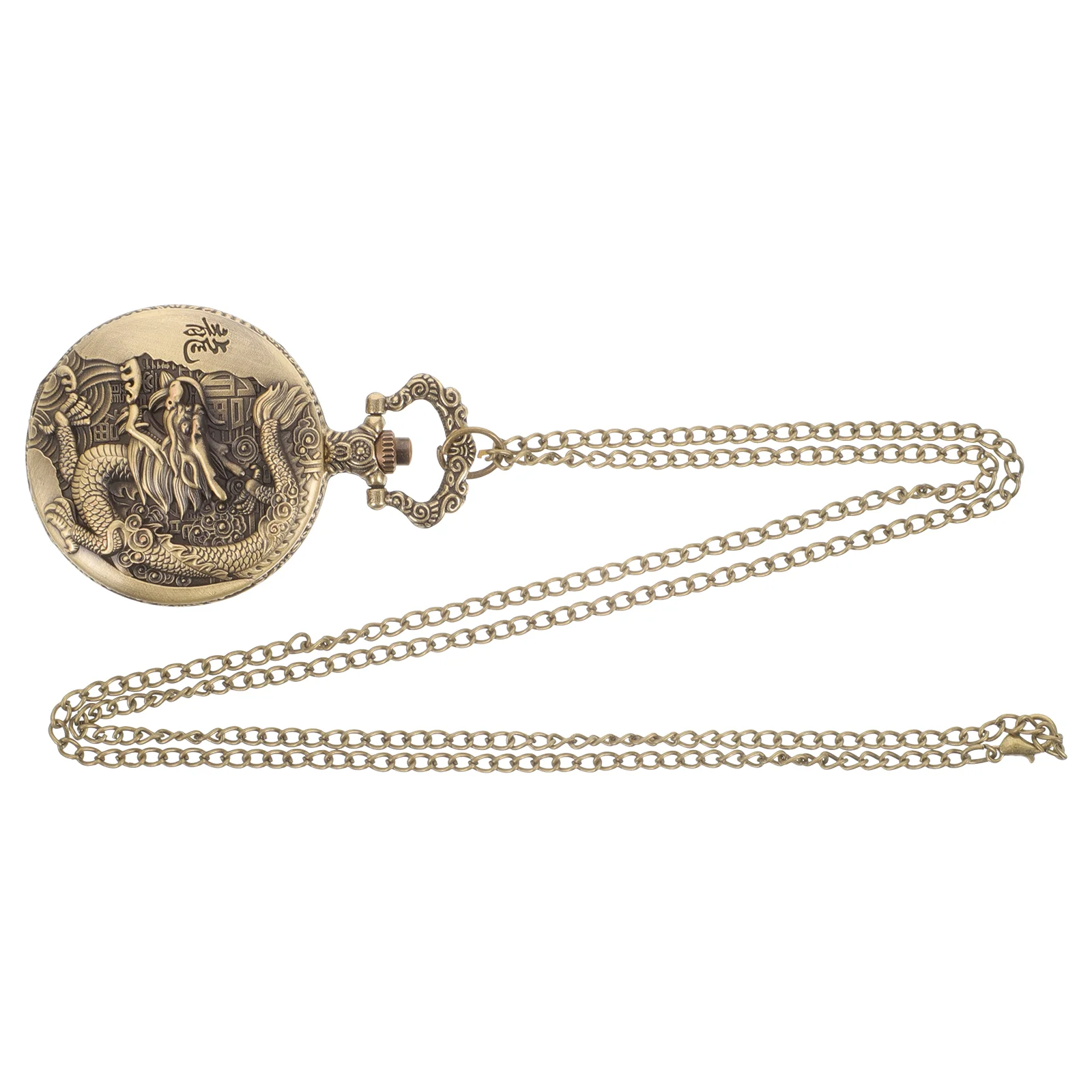 Vintage Pocket Watch Elder Decor for Elderly with Chain Pendant
