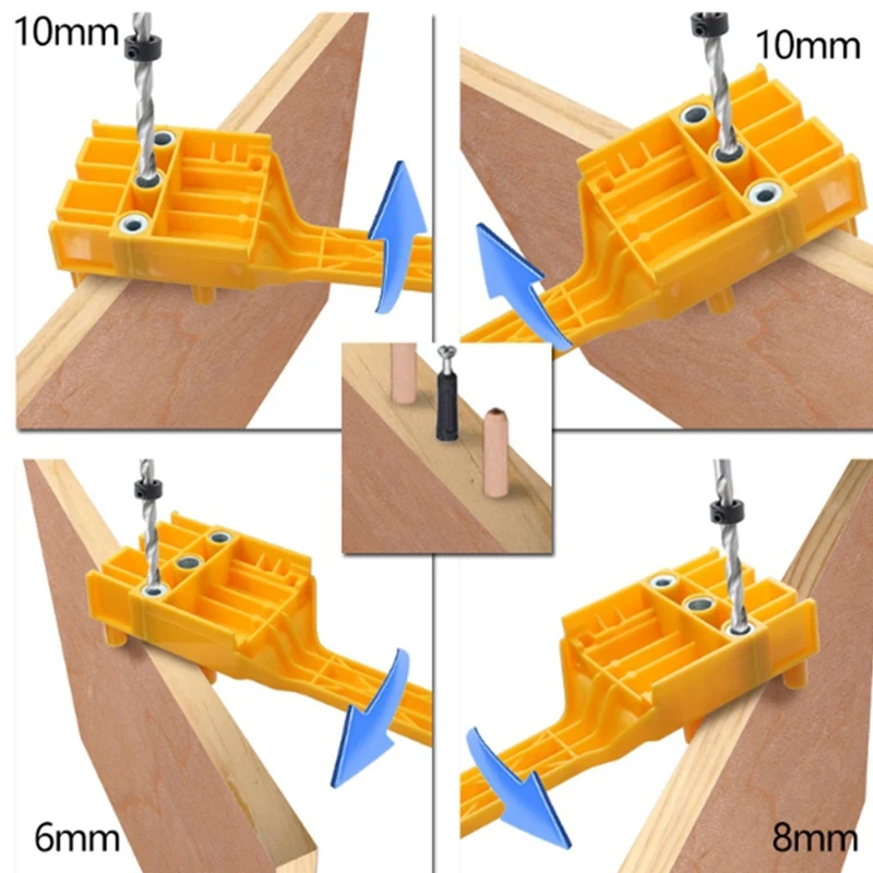 41 PièCes SéRies Kit de Gabarit de Gou kimi de Travail Du Bois à Main Perceuse à Bois Outils de Scie à Trou de Goujonnage pour