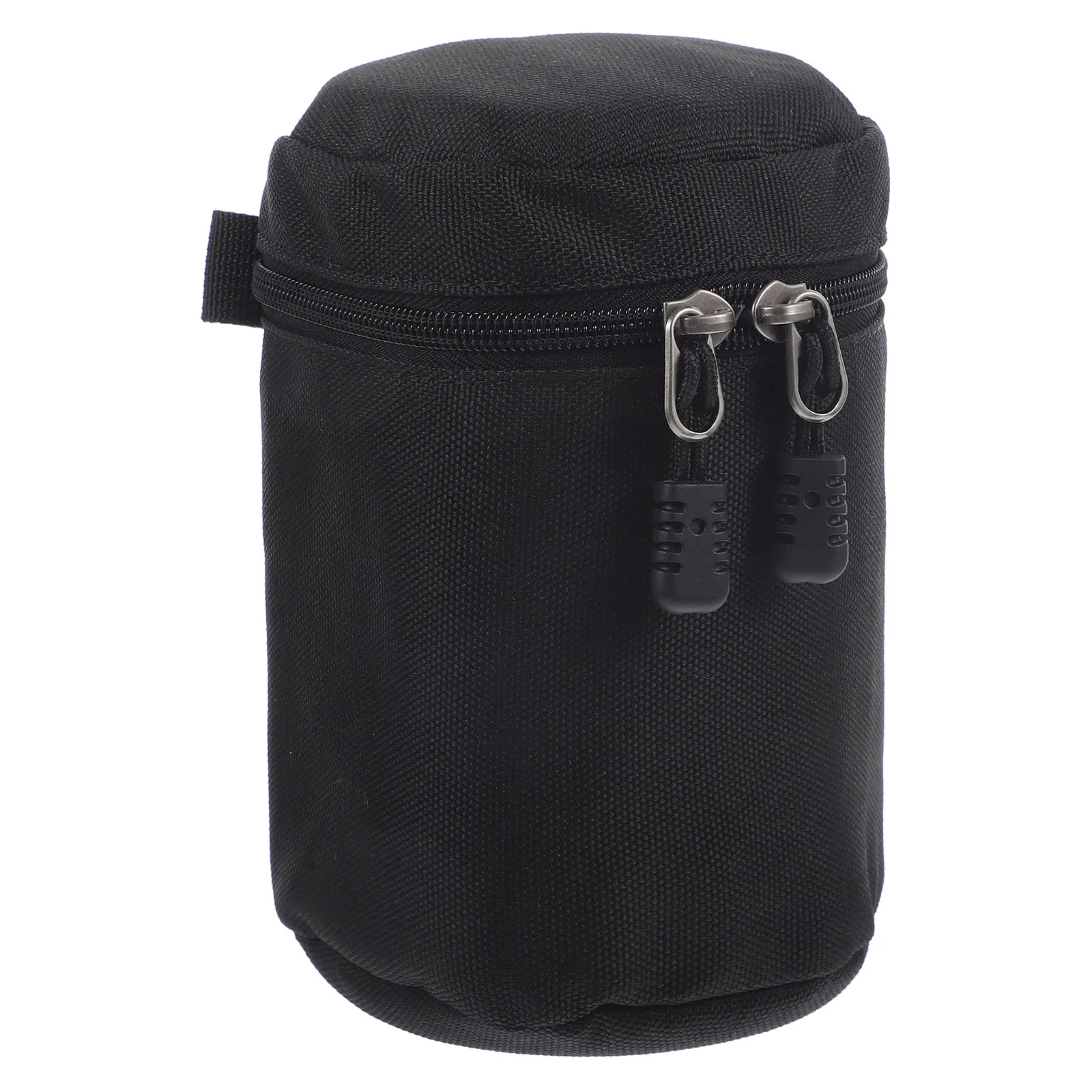 Stylish Camera Lens Holder Premium PU Lens Pouch Lightweight Shockproof Water Resistant Protective Case for