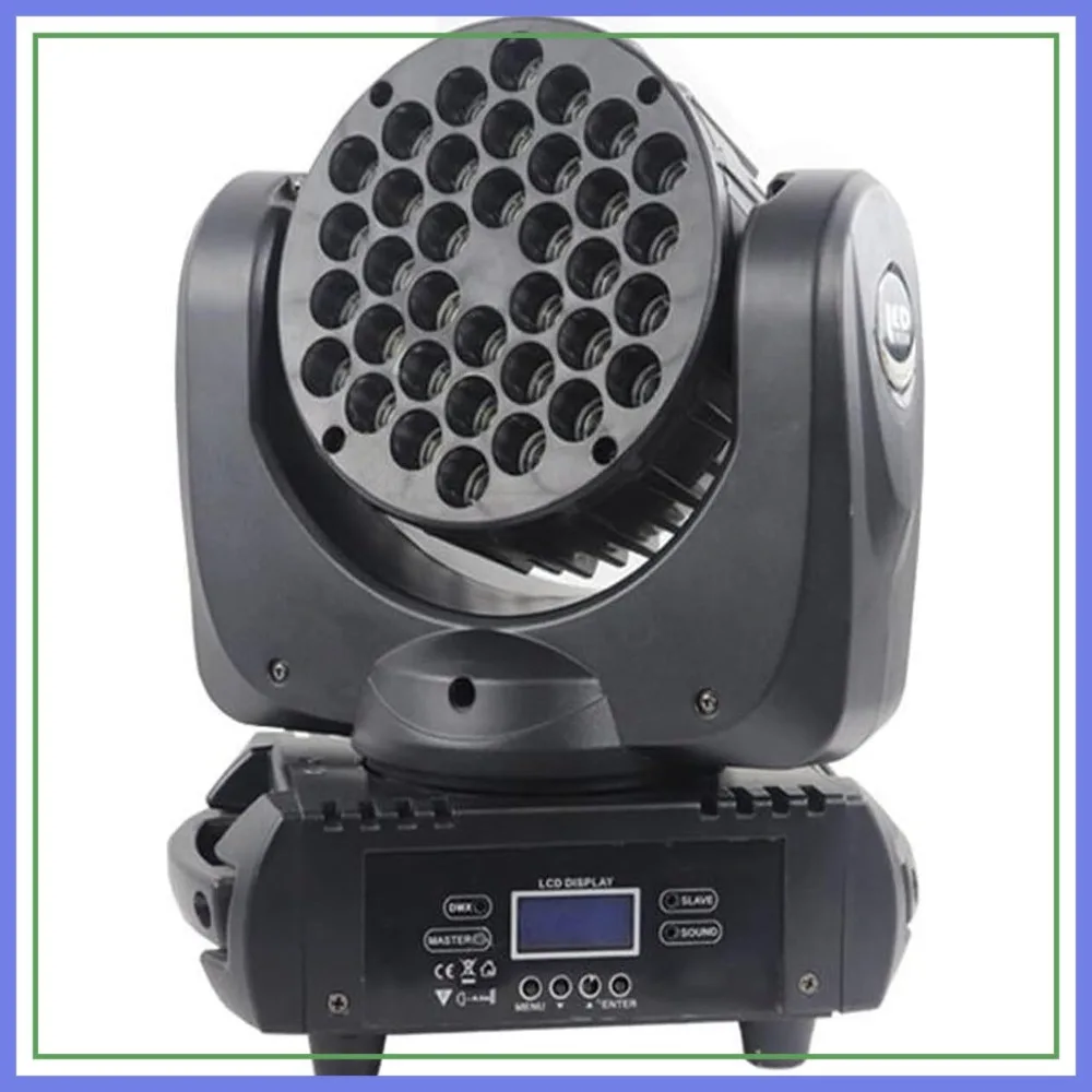 

36x3W RGBW LED Beam Moving Head DJ Disco Stage Wash Light DMX512 9/16 Channels