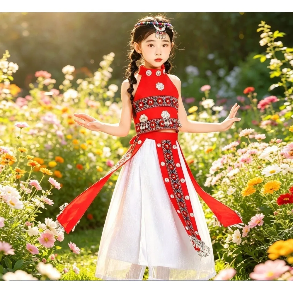 cosplay-hanfu-chinese-style-performance-costume-girl's-outfit-children's-clothing-children's-sets-kids-clothes-suit-ethnic-style