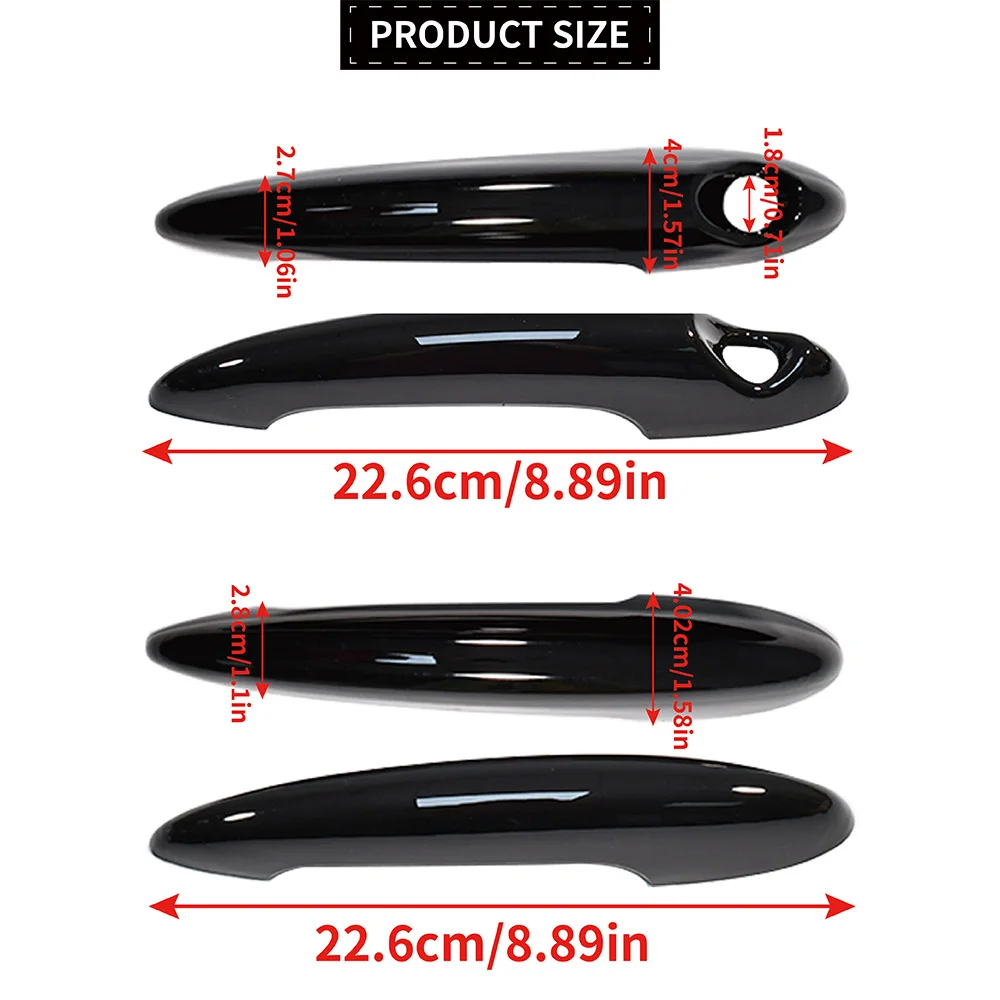 For BMW Mini R60 Countryman 4 Pcs New Exterior Door Handle Covers Trim Protective Black 51219800937 51219800938 Car Accessories