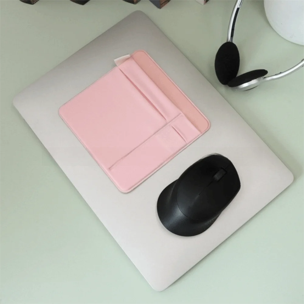 PU Leather Laptop Sticker Bag Waterproof Elastic Canvas Laptop Back Storage Bag Multifunctional Portable