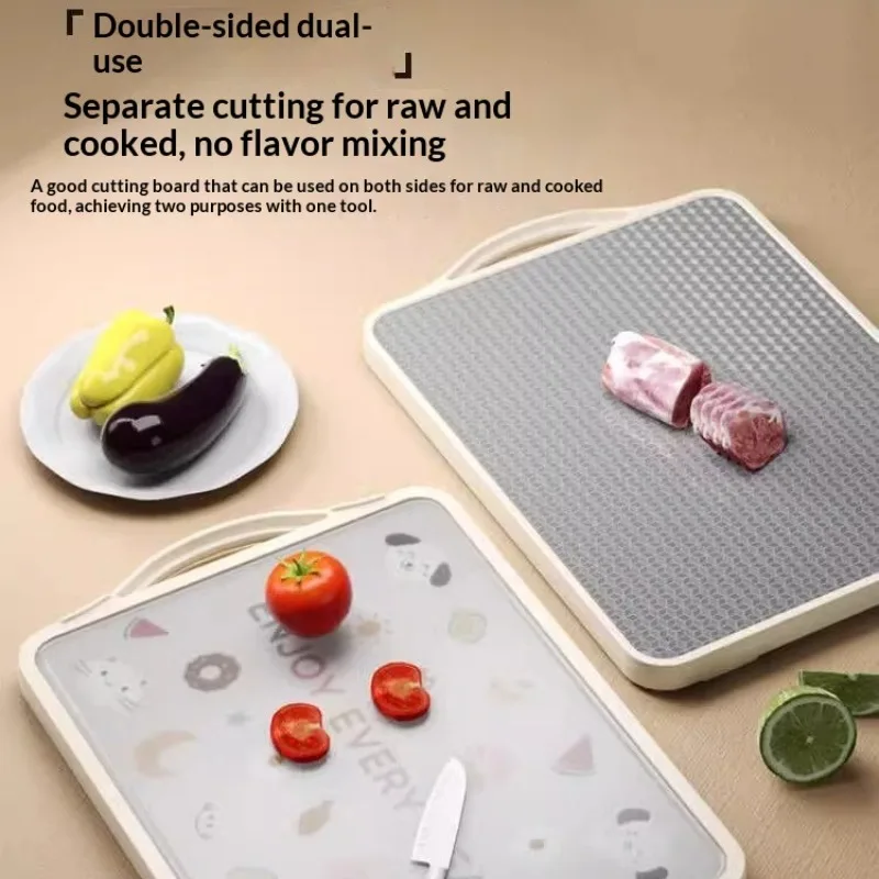 316 Stainless Steel Chopping Board Thickened Double Sided Cutting Board Mold Proof Antibacterial for Kitchen Vegetable Fruit