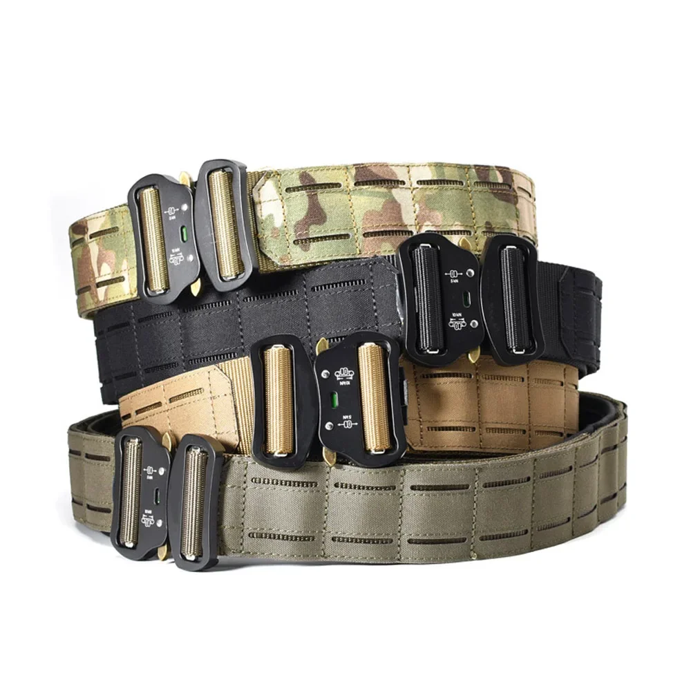 2 Inch Cs Outdoor Tactical Belt Laser Cut Belt Inner & Outer Belt Molle Waistbelt