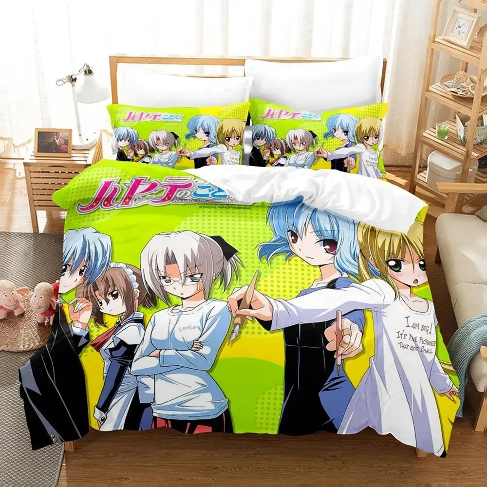 Anime Hayate the Combat Butler Bedding Set Duvet Cover Bed Set Quilt Cover Pillowcase Comforter king Queen Size Boys Adult