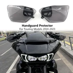 Motorcycle Handguards Shield Hand Guard Protector Windshield For Harley Touring Street Glide CVO Road Glide Road King 2014-2023