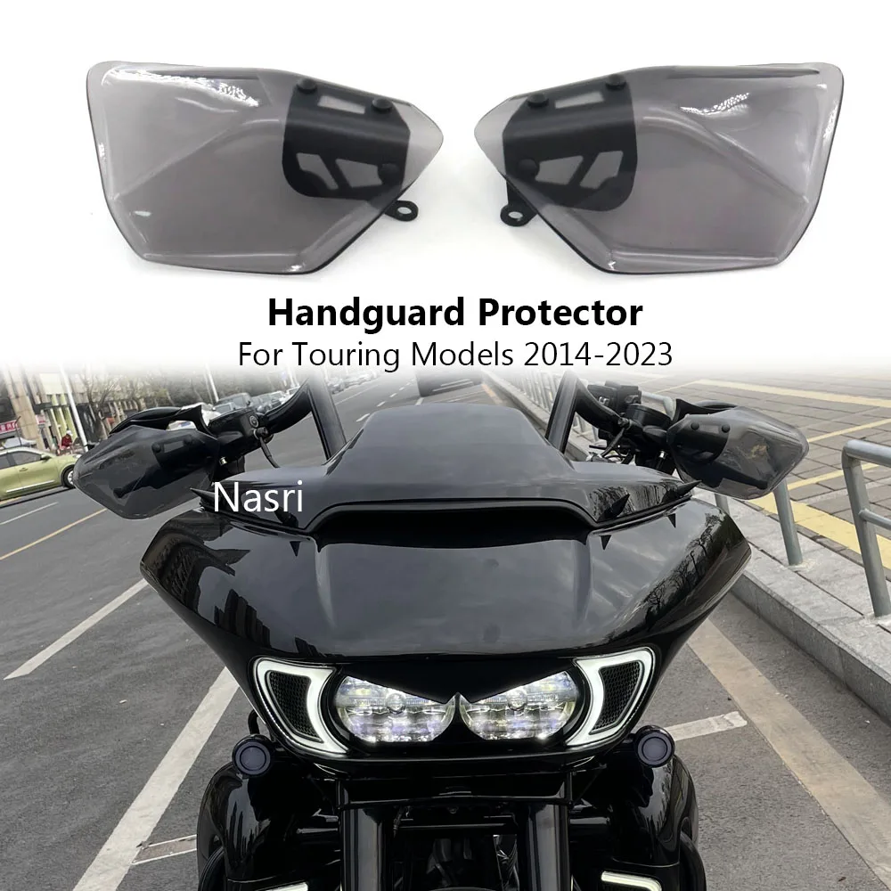 Motocyklowe osłony dłoni tarcza osłona dłoni Protector przednia szyba dla Harley Touring przemieszczanie się po ulicy CVO Road Glide Road King 2014-2023