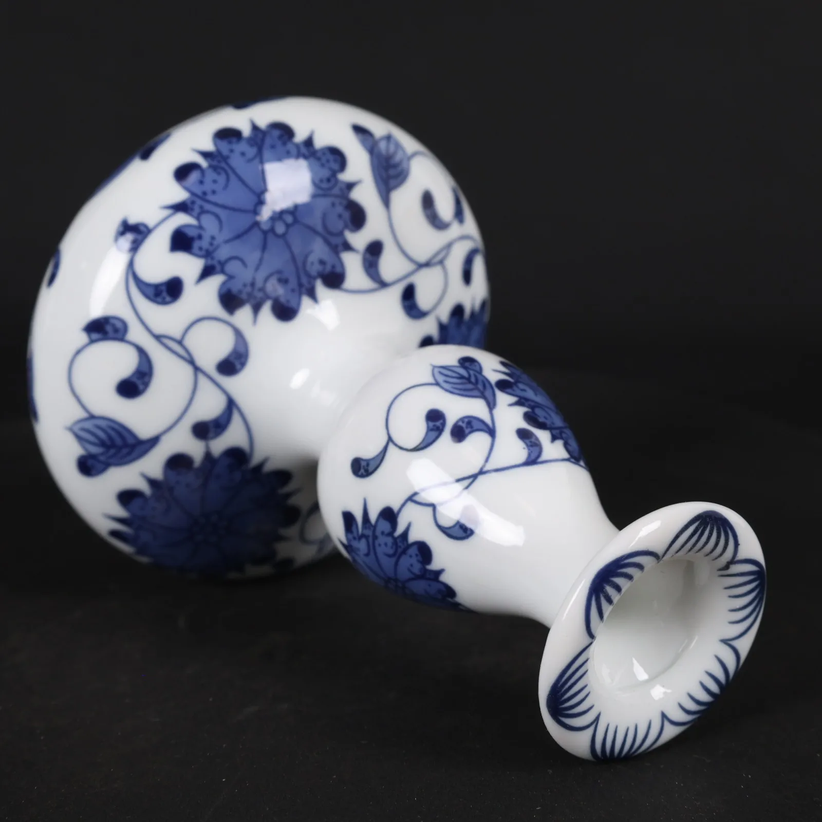 Ceramic Feng Shui Gourd Vases Ornament Home Decoration Accessories Living Room Chinese Jingdezhen Blue And White Porcelain Vase