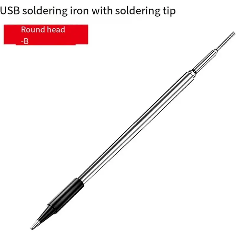 CYCLI-USB بالطاقة 5 قطعة C210 سبيكة لحام نصائح 5 فولت بطارية سبيكة لحام استبدال نصائح لحام إعادة العمل أداة الملحقات #5