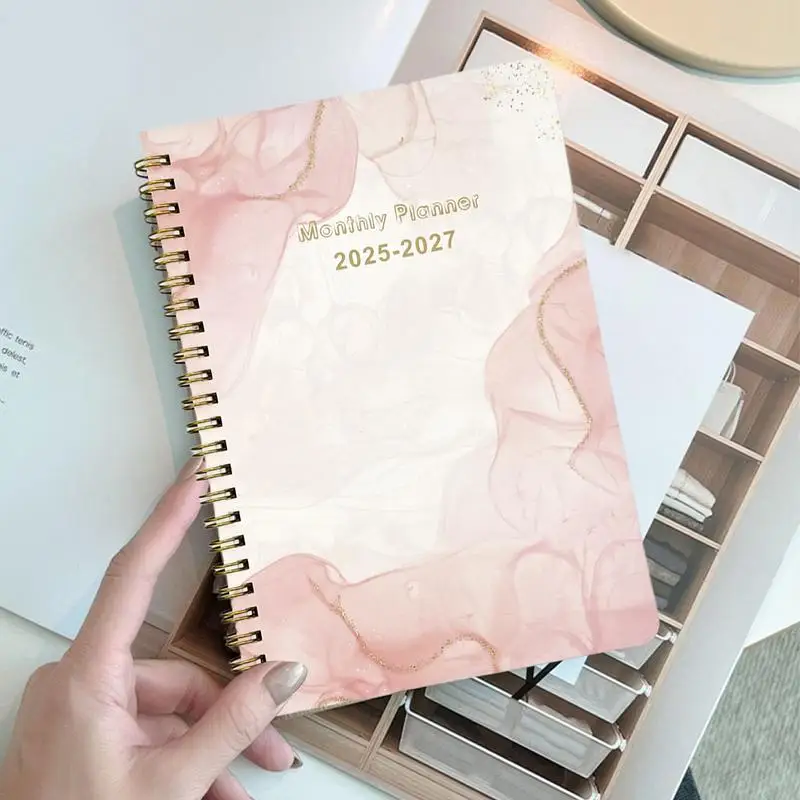 2025-2027 مخطط شهري دفتر مخطط الحياة الأسبوعية مخطط شهري حلزوني مخطط الحياة الأسبوعية للأطفال الطلاب المعلمين