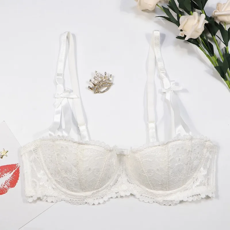 Weihnachtsrotes Demi-BH-Set: Schlankmachender, verstellbarer Push-Up für kleine Brüste, ultradünne Dessous für Damen |   Weihnachtsgeschenk 32AB-38AB 50 % RABATT