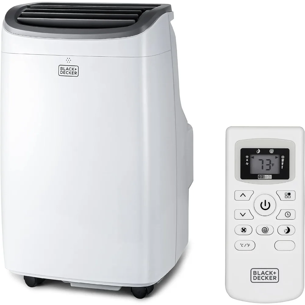 8,000 BTU เครื่องปรับอากาศพกพาได้ถึง350ตร. ม. พร้อมรีโมทคอนโทรลสีขาว