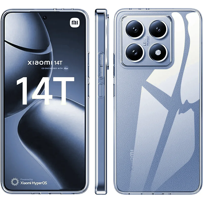 Funda suave de silicona transparente ultrafina para Xiaomi Mi 14T 14 13 13T Pro Redmi Note 13 Pro Plus Pro + 4G 5G carcasa transparente ﻿