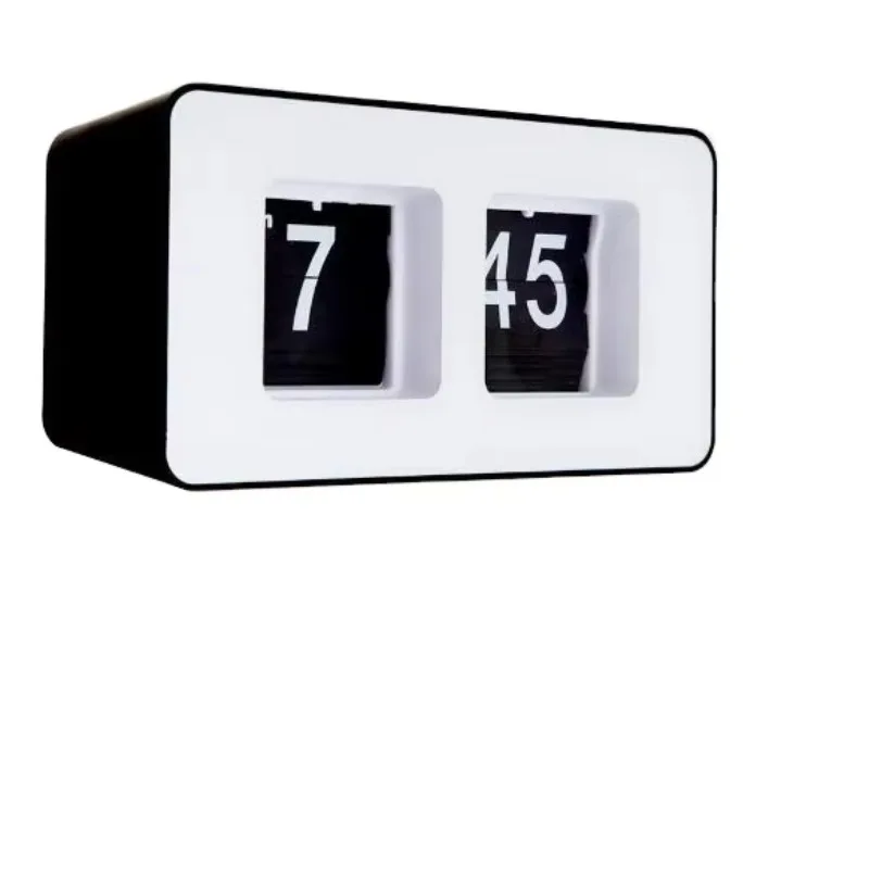 

Flip clock retro automatic clock AM/PM format display timepiece home decor table