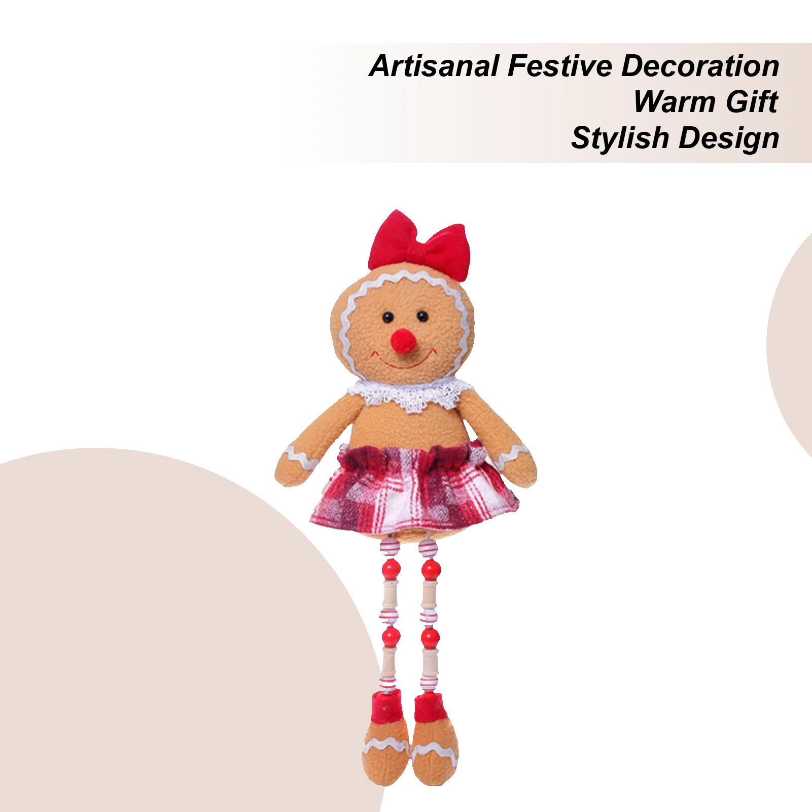 

Mini Christmas Figurines Doll Statue Collectible Gingerbread Dolls For Holiday Winter New Year Indoor Parties Party Favors