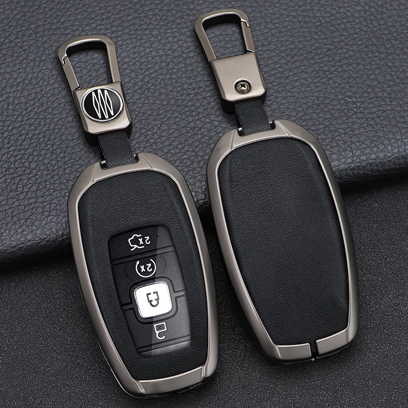 Alloy Car Key Case Cover Shell For Lincoln Continental MKC MKZ MKX Navigator Z Nautilus Aviator Corsair 2017 2018 2019 2022 Keyc