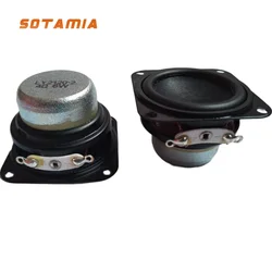 SOTAMIA 2Pcs 1.5 Inch Mini Speaker Column 40mm 4 Ohm 6W Full Range Speaker Fever Hifi Bass 18 Core Audio Sound Music Loudspeaker