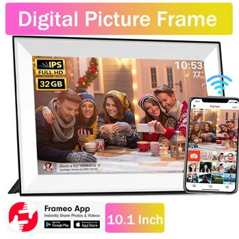 Frameo 10.1 Inch WiFi Digital Picture Frame 1280x800 HD IPS Touch Screen Digital Photo…